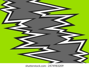 Abstract background with reflective jagged spike pattern and with some copy space area