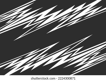 Abstract background with reflective sharp and spikes line pattern