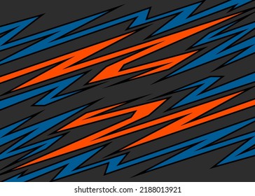 Abstract background with reflective sharp and zigzag pattern