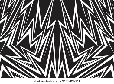 Abstract background with reflective tribal line pattern