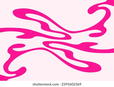 Abstract background with reflective wavy line pattern
