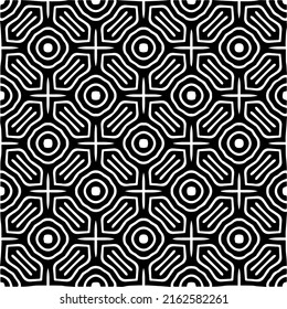Abstract background with repeat pattern . Black and white color. Unique geometric vector swatch. Perfect for site backdrop, wrapping paper, wallpaper, textile and surface design.