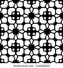 Abstract background with repeat pattern . Black and white color. Unique geometric vector swatch. Perfect for site backdrop, wrapping paper, wallpaper, textile and surface design. 