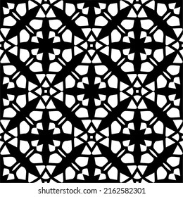 Abstract background with repeat pattern . Black and white color. Unique geometric vector swatch. Perfect for site backdrop, wrapping paper, wallpaper, textile and surface design. 