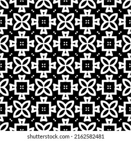 Abstract background with repeat pattern . Black and white color. Unique geometric vector swatch. Perfect for site backdrop, wrapping paper, wallpaper, textile and surface design.