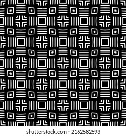 Abstract background with repeat pattern . Black and white color. Unique geometric vector swatch. Perfect for site backdrop, wrapping paper, wallpaper, textile and surface design.