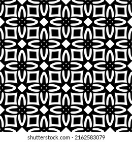 Abstract background with repeat pattern . Black and white color. Unique geometric vector swatch. Perfect for site backdrop, wrapping paper, wallpaper, textile and surface design.