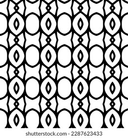 Abstract background with repeat pattern . Black and white color. Unique geometric vector swatch. Perfect for site backdrop, wrapping paper, wallpaper, textile and surface design. 