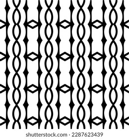 Abstract background with repeat pattern . Black and white color. Unique geometric vector swatch. Perfect for site backdrop, wrapping paper, wallpaper, textile and surface design. 