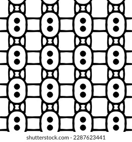 Abstract background with repeat pattern . Black and white color. Unique geometric vector swatch. Perfect for site backdrop, wrapping paper, wallpaper, textile and surface design. 