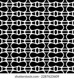 Abstract background with repeat pattern . Black and white color. Unique geometric vector swatch. Perfect for site backdrop, wrapping paper, wallpaper, textile and surface design. 