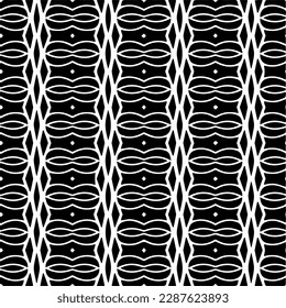 Abstract background with repeat pattern . Black and white color. Unique geometric vector swatch. Perfect for site backdrop, wrapping paper, wallpaper, textile and surface design. 