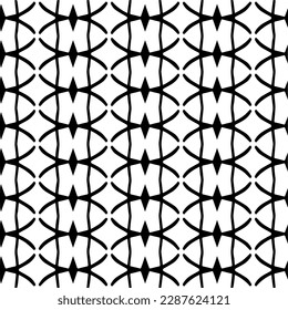 Abstract background with repeat pattern . Black and white color. Unique geometric vector swatch. Perfect for site backdrop, wrapping paper, wallpaper, textile and surface design. 