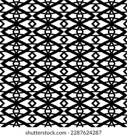 Abstract background with repeat pattern . Black and white color. Unique geometric vector swatch. Perfect for site backdrop, wrapping paper, wallpaper, textile and surface design. 