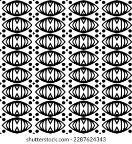Abstract background with repeat pattern . Black and white color. Unique geometric vector swatch. Perfect for site backdrop, wrapping paper, wallpaper, textile and surface design. 