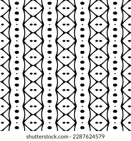 Abstract background with repeat pattern . Black and white color. Unique geometric vector swatch. Perfect for site backdrop, wrapping paper, wallpaper, textile and surface design. 