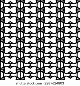Abstract background with repeat pattern . Black and white color. Unique geometric vector swatch. Perfect for site backdrop, wrapping paper, wallpaper, textile and surface design. 