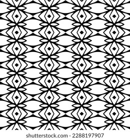 Abstract background with repeat pattern . black and white color. Unique geometric vector swatch. Perfect for site backdrop, wrapping paper, wallpaper, textile and surface design. 