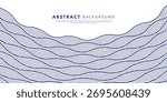 Abstract background with a repeating blue wave line pattern. Japanese water.