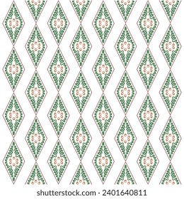 Abstract background with repeating floral ornament pattern