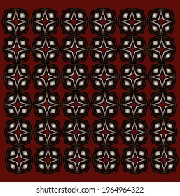 Abstract background with repeating symmetric geometric pattern.