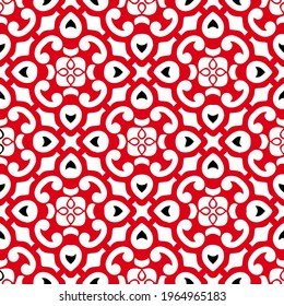 Abstract background with repeating symmetric geometric pattern