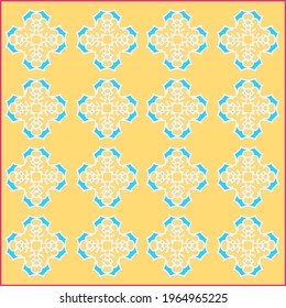 Abstract background with repeating symmetric geometric pattern