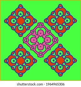 Abstract background with repeating symmetric geometric patterns