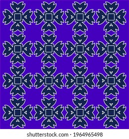 Abstract background with repeating symmetric geometric pattern.