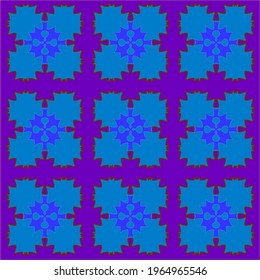 Abstract background with repeating symmetric geometric pattern.