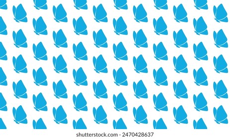 abstract background with repetitive pattern of blue butterflies for websites and graphic resources or prints.