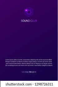 Abstract background to represent the sound