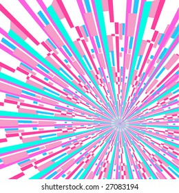 Abstract background resembling darting target