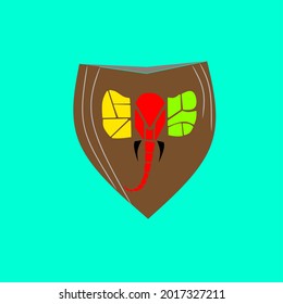 abstract background resembling elephant head