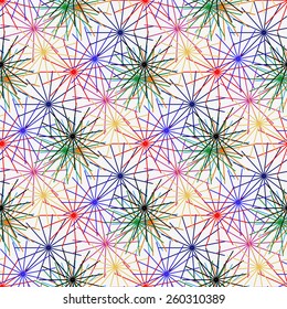 Abstract background resembling fireworks.Seamless.