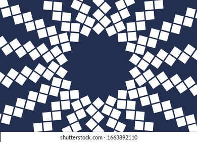 An abstract background resembling many squares running to the point in the center.