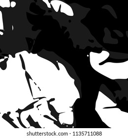 Abstract Background. Retro Black and White Backround for Print, Mobile and Web Applications. Halftone Vector Texture for your Design. 