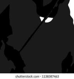 Abstract Background. Retro Black and White Backround for Banner, Poster. Halftone Vector Texture for your Design. 