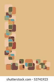 abstract background, retro colors