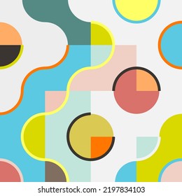Abstrakter Hintergrund mit einem geometrischen Retro-Design