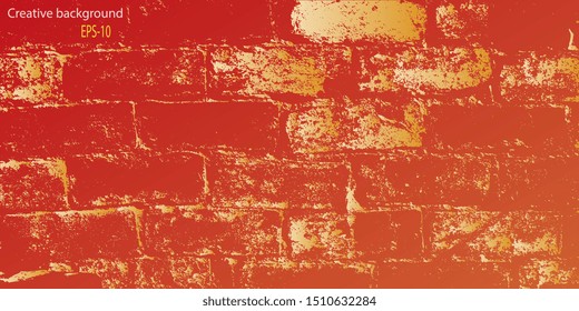 Abstract background. Retro background. Background with grunge texture. Designer decorative cover. Abstractionism. Design background. Abstract graphics. Vector illustration