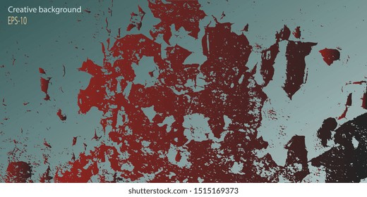 Abstract background. Retro background. Background with grunge texture. Designer decorative cover. Abstractionism. Design background. Abstract graphics. Vector illustration