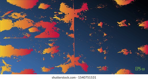 Abstract background. Retro background. Background with grunge texture. Designer decorative cover. Abstractionism. Design background. Abstract graphics. Vector illustration