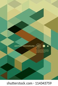 Abstract  Background / retro mosaic brochure or banner