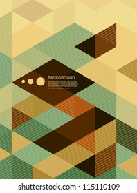 Abstract  Background / retro mosaic brochure or banner