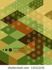 Abstract  Background / retro mosaic brochure or banner