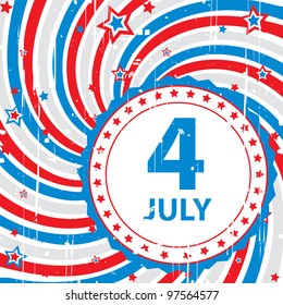 abstract background retro on July 4