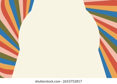 Fondo abstracto en estilo retro