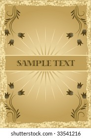 Abstract background in retro style