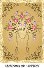 Abstract background in retro style